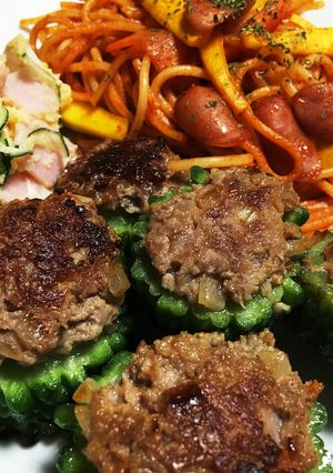 ゴーヤの肉詰め♡-レシピのメイン写真