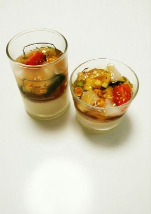 ホワイトアスパラガスのムースと夏野菜-レシピのメイン写真