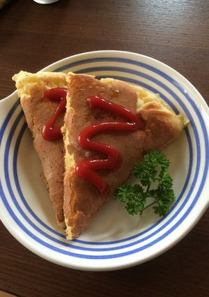 朝にウインナーホットケーキ♪おやつにも-レシピのメイン写真