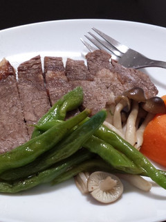 煙、飛び散り知らずレンジでステーキ、焼肉-レシピのメイン写真