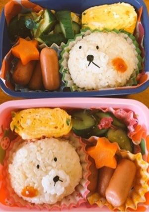簡単キャラ弁☆くま-レシピのメイン写真