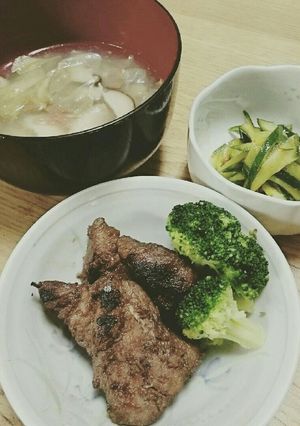 水晶どり梅干しスープと豚肉バーベキュー-レシピのメイン写真