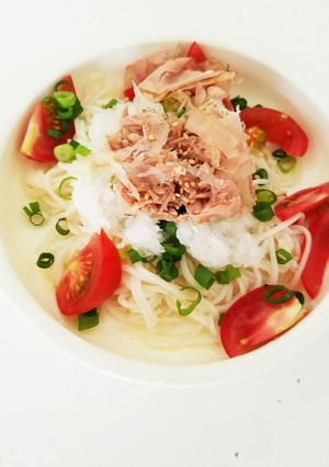 手抜きに見えない！おろしそうめん(^^)-レシピのメイン写真