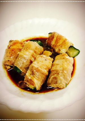 簡単♪ズッキーニと豚ばら肉巻き-レシピのメイン写真