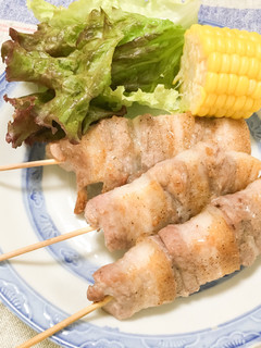 もちぶた 豚バラ串 魚焼きグリルver-レシピのメイン写真