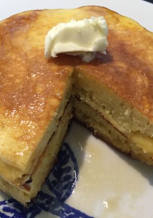 素がない時のホットケーキ、しっとりふわ！-レシピのメイン写真