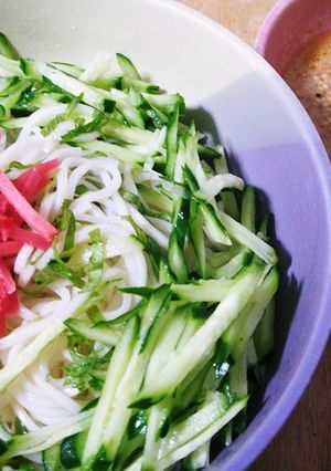 しそときゅうりのさっぱりそうめん♪-レシピのメイン写真