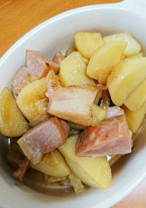 ル・クルーゼで作るベーコンじゃが-レシピのメイン写真