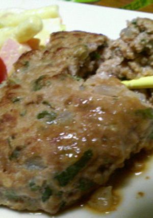 豆腐入りふんわり青じそハンバーグ-レシピのメイン写真