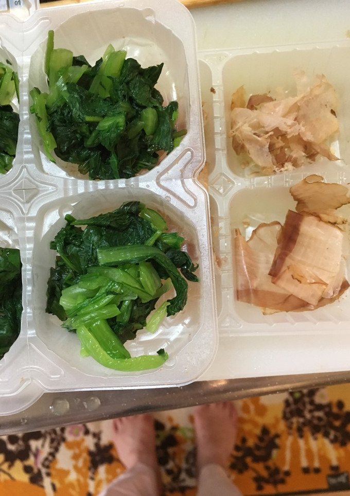 お弁当 ほうれん草 小松菜+鰹節-レシピのメイン写真