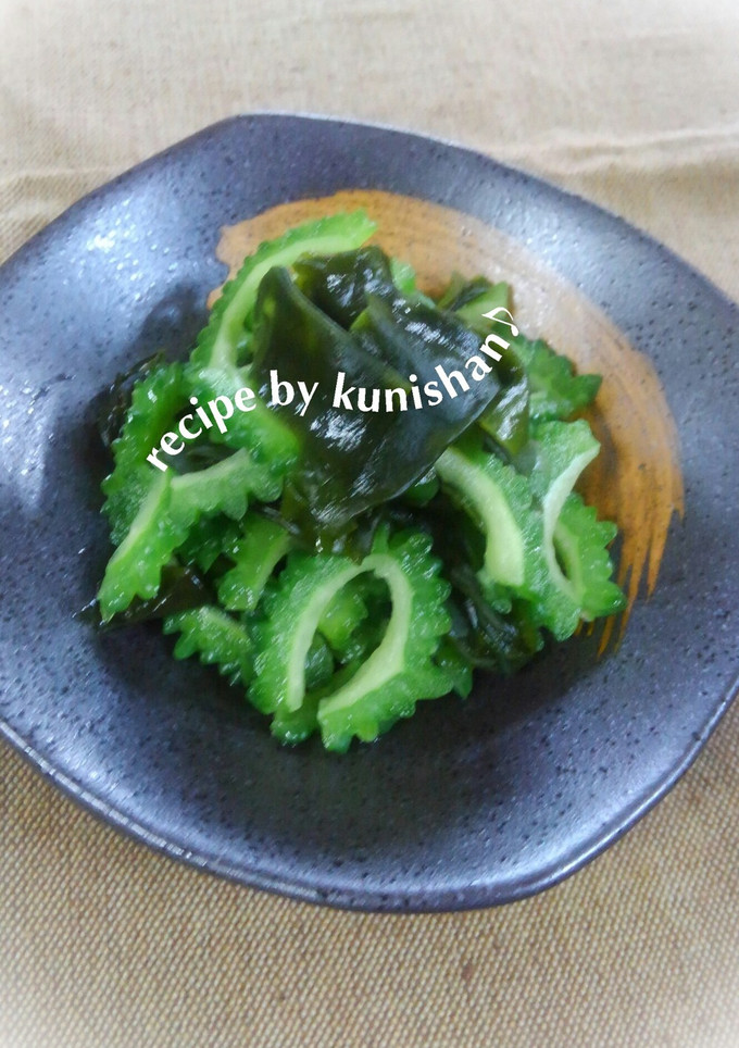 ゴーヤとワカメの酢の物♪-レシピのメイン写真