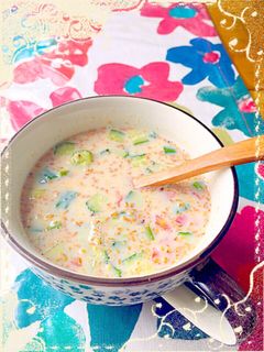 激ウマ☆簡単♡冷たい豆乳サラダスープ-レシピのメイン写真