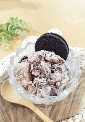 クッキークリームミロもみもみシャーベット-レシピのメイン写真