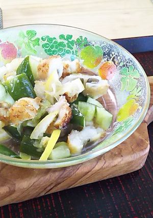 穴子の鰻(う)ざく 地中海風アレンジ-レシピのメイン写真