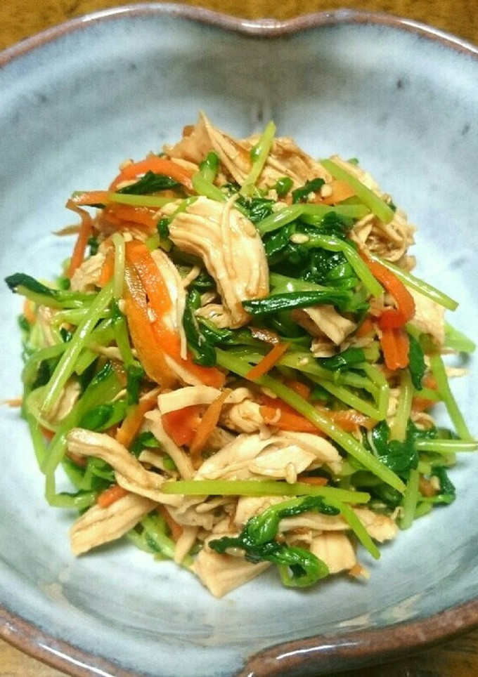 鶏ささみと豆苗の中華サラダ-レシピのメイン写真