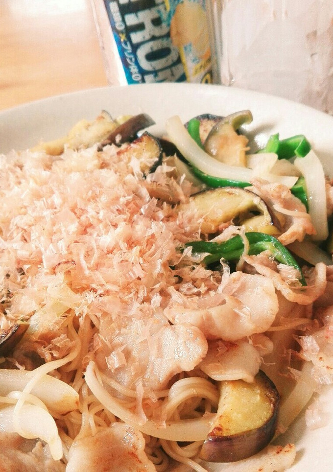 簡単！なすと豚肉のそうめんちゃんぷるー-レシピのメイン写真