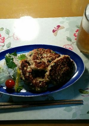 鳥挽き肉で作るギョーザバーグ-レシピのメイン写真