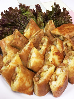 納豆・ポテト・チーズのカレー風味 春巻き-レシピのメイン写真