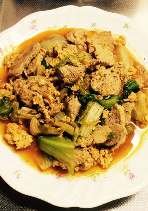 豚ヒレ肉とレタスの卵コチュジャン炒め-レシピのメイン写真