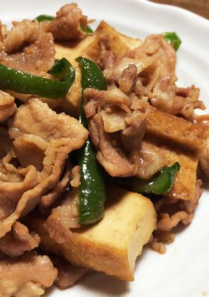 ☆厚揚げと豚肉☆甘辛炒め-レシピのメイン写真