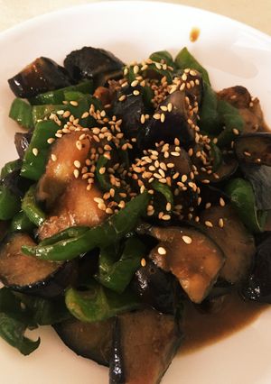 お肉なし★ナスとピーマンの味噌炒め-レシピのメイン写真