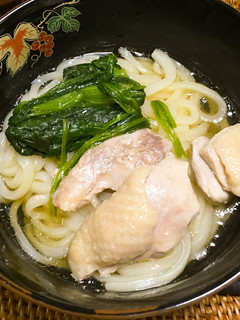 鶏肉とほうれん草の薄味出汁うどん-レシピのメイン写真