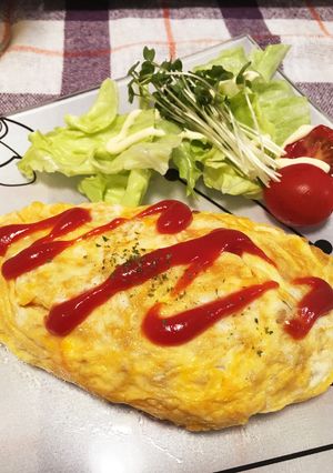 じゃがいも入りオムレツ。-レシピのメイン写真
