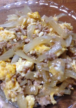 挽き肉の玉ねぎ炒め-レシピのメイン写真