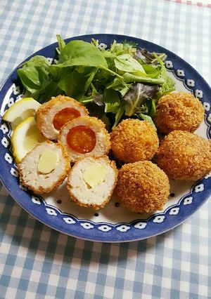 節約ボリュームレシピ♡鶏胸肉でミンチカツ-レシピのメイン写真