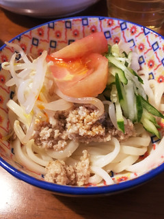 挽肉と野菜乗っけ冷やしうどん坦々風-レシピのメイン写真