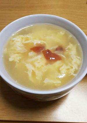 梅干入りさっぱりたまごスープ-レシピのメイン写真