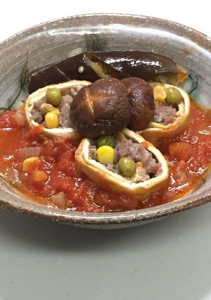 うすあげロールのトマト煮-レシピのメイン写真