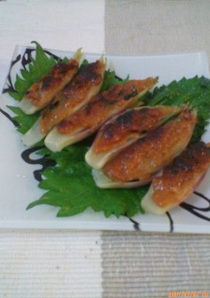 簡単みょうがのみそ焼き-レシピのメイン写真