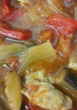 簡単　チキンと野菜のトマト煮込み-レシピのメイン写真