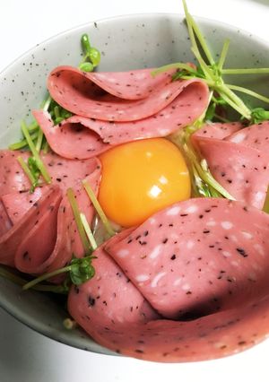 ローストビーフ丼ならぬハム丼-レシピのメイン写真