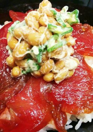 マグロ納豆丼-レシピのメイン写真