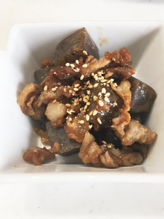 こんにゃくと豚こまの味噌炒め-レシピのメイン写真