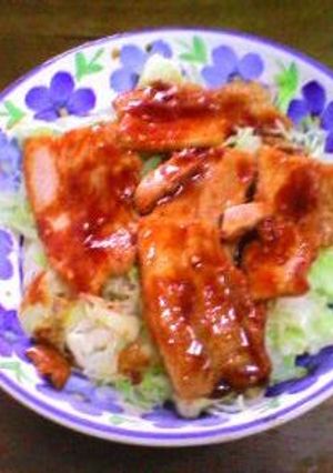 豚バラ肉とキャベツのヘルシー丼-レシピのメイン写真