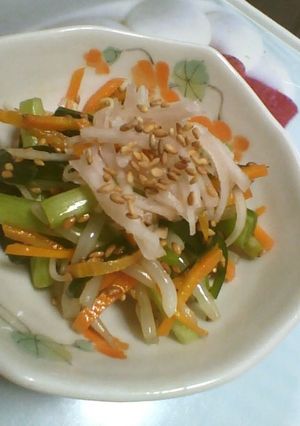 酢しょうがと三色野菜の中華サラダ風-レシピのメイン写真