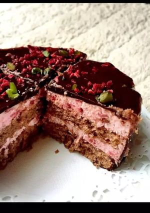 ココアで簡単＊苺ムースのチョコケーキ-レシピのメイン写真