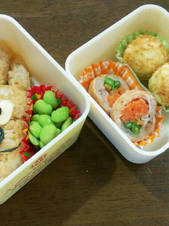 めいけんチーズのおにぎり弁当♡-レシピのメイン写真