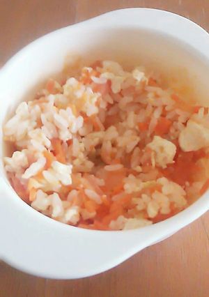 人参とトマトのチャーハン（離乳食後期）-レシピのメイン写真