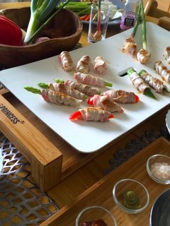 野菜の豚バラ肉巻き/テーブルグリルピュア-レシピのメイン写真
