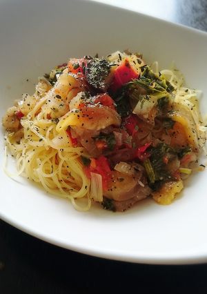 茄子とトマトの冷製パスタ-レシピのメイン写真