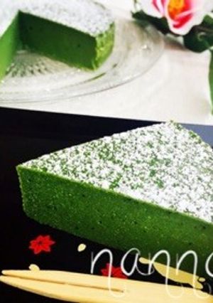 1ボウルでしっとり滑らか♡豆腐抹茶ケーキ-レシピのメイン写真