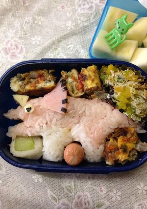 恐竜☆スティラコサウルスのお弁当-レシピのメイン写真