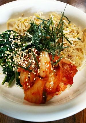 時短！家族喜ぶ♪手作りナムルのビビンバ丼-レシピのメイン写真