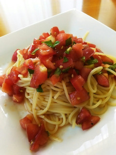 すぐ出来る☆トマトとバジルの冷製パスタ-レシピのメイン写真
