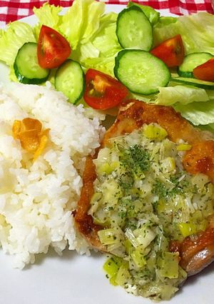 簡単！激うま！チキンソテー洋風ねぎソース-レシピのメイン写真