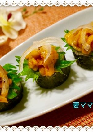 納豆キムチ・にぎらずし♪-レシピのメイン写真